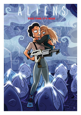 Illustration for article titled Classic movie posters get a colorful cartoon makeover